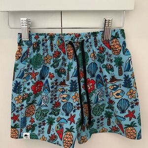 George Hats Blue Hawaii Hybrid Swim Shorts 5-6y